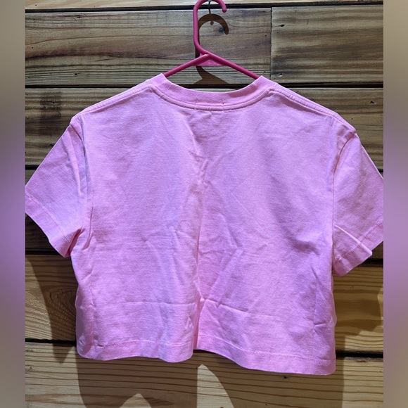 Nuuds cropped tee in bubblegum - Picture 4 of 4